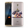 Полупрозрачный дизайнерский пластиковый чехол для ZTE Axon 7 Прозрачные пауэрлифтинг