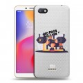 Полупрозрачный дизайнерский пластиковый чехол для Xiaomi RedMi 6A Прозрачные пауэрлифтинг