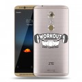 Полупрозрачный дизайнерский пластиковый чехол для ZTE Axon 7 Прозрачные пауэрлифтинг