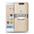 Полупрозрачный дизайнерский пластиковый чехол для ZTE Blade V8 Прозрачные пауэрлифтинг