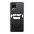 Полупрозрачный дизайнерский силиконовый чехол для Samsung Galaxy A12 Прозрачные пауэрлифтинг