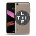 Полупрозрачный дизайнерский силиконовый чехол для LG X Style Прозрачные пауэрлифтинг