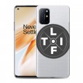 Полупрозрачный дизайнерский пластиковый чехол для OnePlus 8T Прозрачные пауэрлифтинг