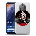 Полупрозрачный дизайнерский пластиковый чехол для Nokia 9 PureView Прозрачные пауэрлифтинг