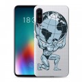 Полупрозрачный дизайнерский силиконовый чехол для Meizu 16T Прозрачные пауэрлифтинг