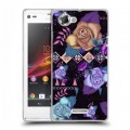 Дизайнерский пластиковый чехол для Sony Xperia L Летние розы