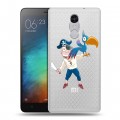 Полупрозрачный дизайнерский силиконовый чехол для Xiaomi RedMi Pro Прозрачные попугаи