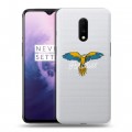 Полупрозрачный дизайнерский пластиковый чехол для OnePlus 7 Прозрачные попугаи