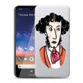 Полупрозрачный дизайнерский пластиковый чехол для Nokia 2.2 Прозрачные русские писатели