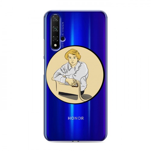 Полупрозрачный дизайнерский пластиковый чехол для Huawei Honor 20 Прозрачные русские писатели