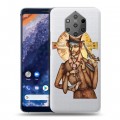 Полупрозрачный дизайнерский пластиковый чехол для Nokia 9 PureView Прозрачные русские писатели