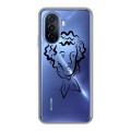 Полупрозрачный дизайнерский пластиковый чехол для Huawei Nova Y70 Прозрачные русские писатели