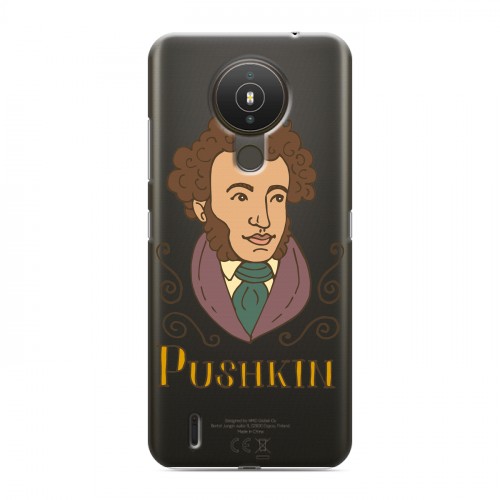 Полупрозрачный дизайнерский пластиковый чехол для Nokia 1.4 Прозрачные русские писатели