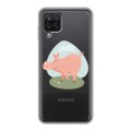 Полупрозрачный дизайнерский силиконовый чехол для Samsung Galaxy A12 Прозрачные свинки