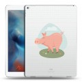 Полупрозрачный дизайнерский пластиковый чехол для Ipad Pro Прозрачные свинки