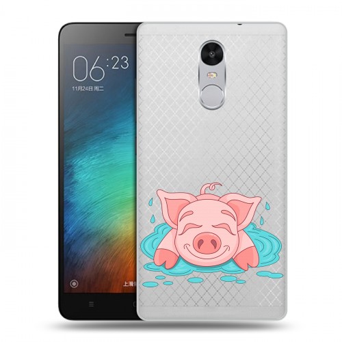 Полупрозрачный дизайнерский силиконовый чехол для Xiaomi RedMi Pro Прозрачные свинки