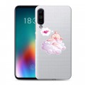 Полупрозрачный дизайнерский силиконовый чехол для Meizu 16T Прозрачные свинки