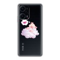 Полупрозрачный дизайнерский пластиковый чехол для XIaomi Poco F5 Прозрачные свинки