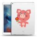 Полупрозрачный дизайнерский пластиковый чехол для Ipad Pro Прозрачные свинки