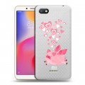 Полупрозрачный дизайнерский пластиковый чехол для Xiaomi RedMi 6A Прозрачные свинки