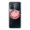 Полупрозрачный дизайнерский пластиковый чехол для Realme 9i Прозрачные свинки