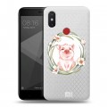 Полупрозрачный дизайнерский пластиковый чехол для Xiaomi Mi8 SE Прозрачные свинки