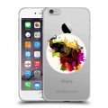 Полупрозрачный дизайнерский силиконовый чехол для Iphone 6 Plus/6s Plus Прозрачные слоны