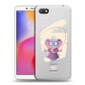 Полупрозрачный дизайнерский пластиковый чехол для Xiaomi RedMi 6A Прозрачные слоны