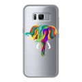 Полупрозрачный дизайнерский пластиковый чехол для Samsung Galaxy S8 Plus Прозрачные слоны