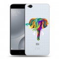 Полупрозрачный дизайнерский пластиковый чехол для Xiaomi Mi5C Прозрачные слоны