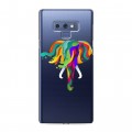Полупрозрачный дизайнерский силиконовый чехол для Samsung Galaxy Note 9 Прозрачные слоны