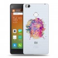 Полупрозрачный дизайнерский пластиковый чехол для Xiaomi Mi4S Прозрачные слоны