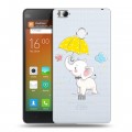 Полупрозрачный дизайнерский пластиковый чехол для Xiaomi Mi4S Прозрачные слоны