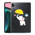 Полупрозрачный дизайнерский силиконовый чехол для Xiaomi Pad 5 Прозрачные слоны