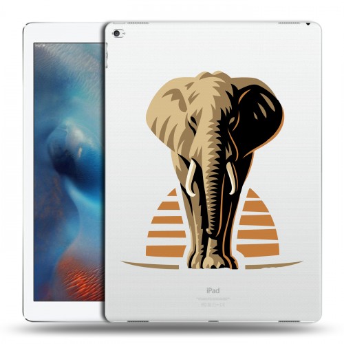 Полупрозрачный дизайнерский пластиковый чехол для Ipad Pro Прозрачные слоны