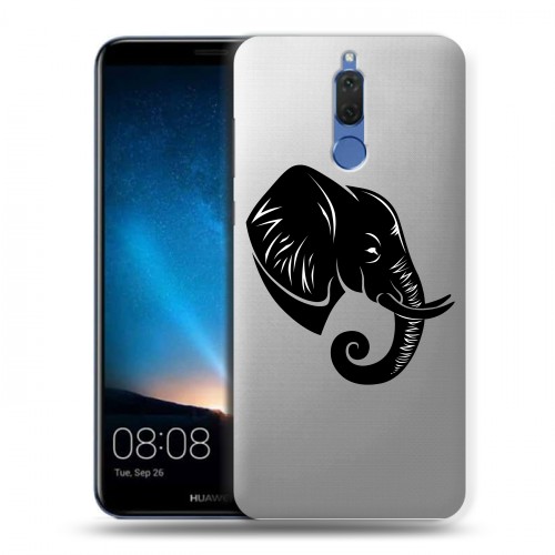 Полупрозрачный дизайнерский силиконовый чехол для Huawei Nova 2i Прозрачные слоны