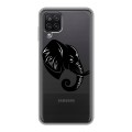 Полупрозрачный дизайнерский пластиковый чехол для Samsung Galaxy A12 Прозрачные слоны