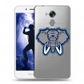 Полупрозрачный дизайнерский пластиковый чехол для Huawei Honor 6A Прозрачные слоны