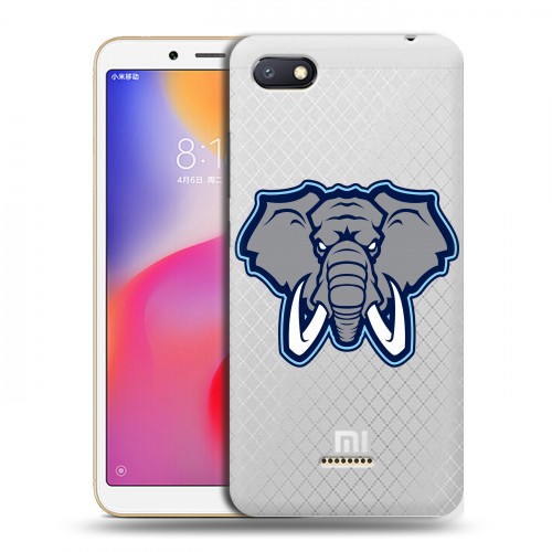 Полупрозрачный дизайнерский пластиковый чехол для Xiaomi RedMi 6A Прозрачные слоны