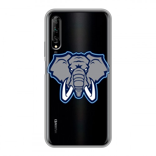 Полупрозрачный дизайнерский силиконовый чехол для Huawei Y9s Прозрачные слоны