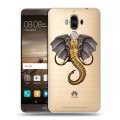 Полупрозрачный дизайнерский пластиковый чехол для Huawei Mate 9 Прозрачные слоны