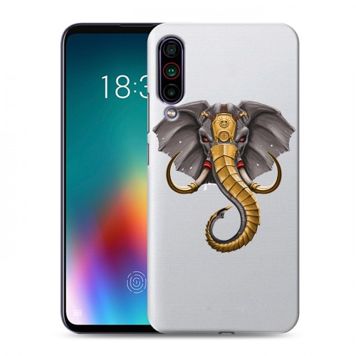 Полупрозрачный дизайнерский силиконовый чехол для Meizu 16T Прозрачные слоны