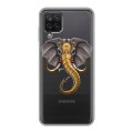 Полупрозрачный дизайнерский пластиковый чехол для Samsung Galaxy A12 Прозрачные слоны