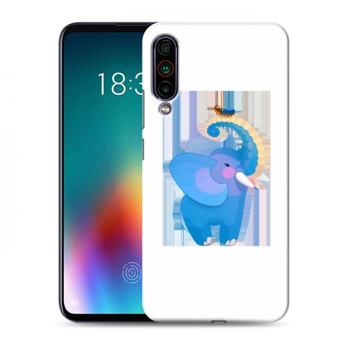 Полупрозрачный дизайнерский силиконовый чехол для Meizu 16T Прозрачные слоны