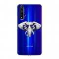 Полупрозрачный дизайнерский пластиковый чехол для Huawei Honor 20 Прозрачные слоны