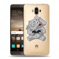 Полупрозрачный дизайнерский пластиковый чехол для Huawei Mate 9 Прозрачные слоны