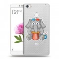 Полупрозрачный дизайнерский пластиковый чехол для Xiaomi Mi Max Прозрачные слоны