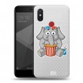 Полупрозрачный дизайнерский силиконовый чехол для Xiaomi Mi8 SE Прозрачные слоны