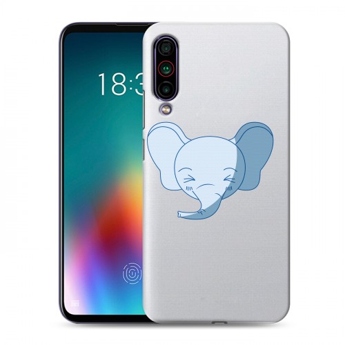 Полупрозрачный дизайнерский силиконовый чехол для Meizu 16T Прозрачные слоны