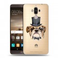 Полупрозрачный дизайнерский пластиковый чехол для Huawei Mate 9 Прозрачные собаки